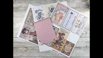 Matchbook Junk Journal Ephemera Booklet