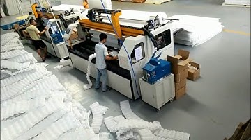 mattress pocket spring machine and assembling machine video show