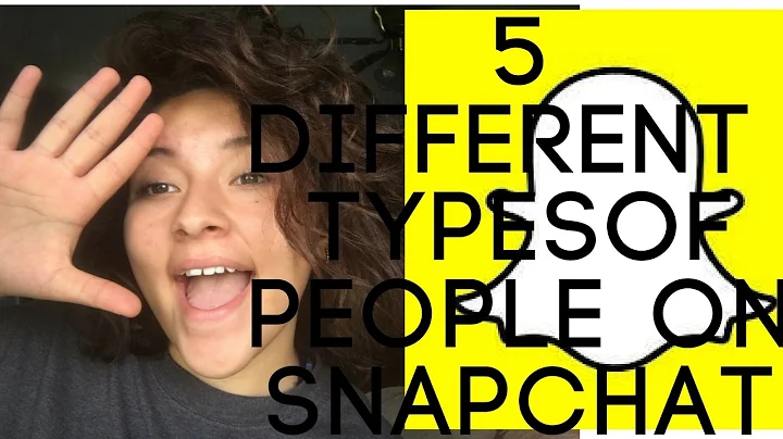 5 Different Types Of People On SnapChat