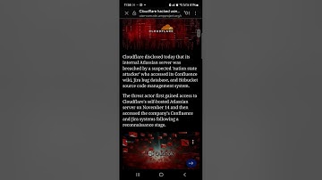 Cloudflare hacked following Okta attack.