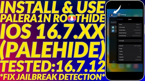 Install Palera1n Roothide + Tweaks | PaleHide iOS 16.7.11/16.7.12 | Fix JB Detection | RootHide 16.7