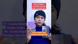 Pesan semesta untukmu hari ini Sabtu,29 November 2025