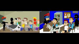Clyde brings a cow to school/grounded (Comparison)