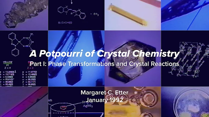 A Potpourri of Crystal Chemistry, Part I  Margaret...