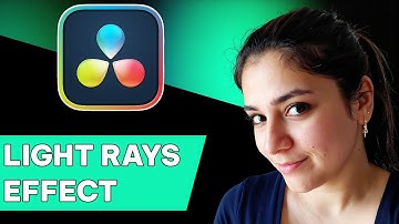 how to use light rays effect in DaVinci Resolve