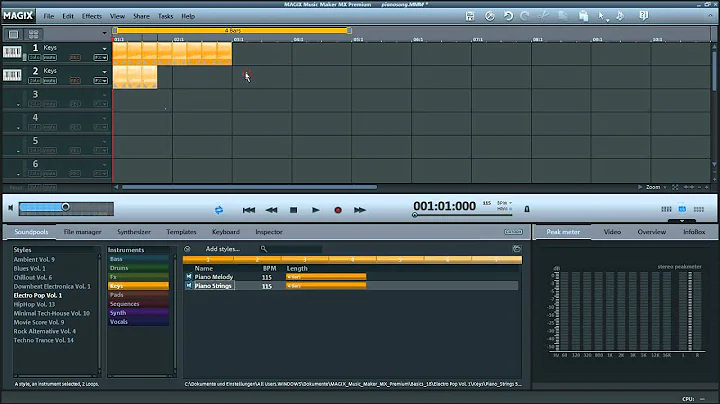Tutorial: How to make a loop with magix music maker mx