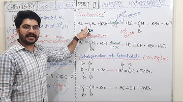 Prep. of Alkyne (Dehydrohalogenation, Dehalogenation) |CH # 8| by MUHAMMAD SHAHZAIB KHAN |LEC # 25|