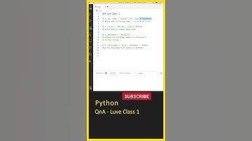 Python For Beginners, (Python QnA - Live Class 1), Python For Beginners In Telugu, Learn Python
