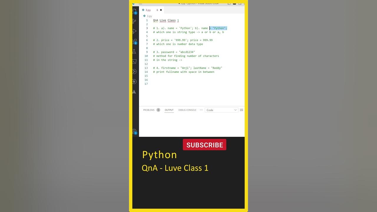 Python For Beginners, (Python QnA - Live Class 1), Python For Beginners ...