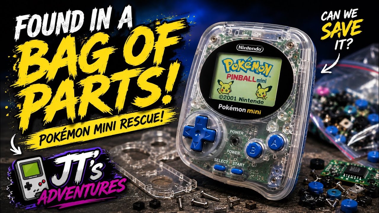 🎮 This Pokémon Mini Arrived in a BAG OF PARTS… So Naturally I