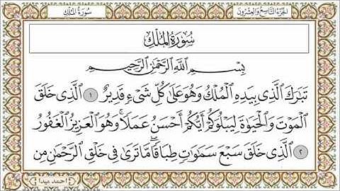 سورة الملك للشيخ حسن صالح