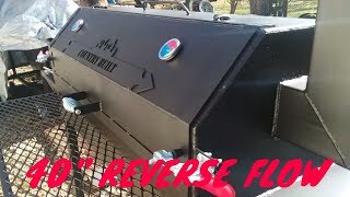 Seasoning a reverse flow smoker.. for orders email allentubbs31@gma...