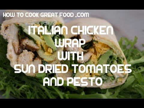 Italian Style Chicken & Rocket Wrap Recipe - Tortilla KFC