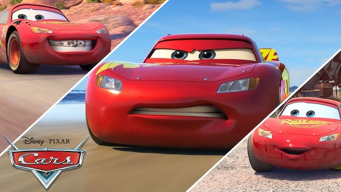 A corrida de abertura  Pixar Carros 