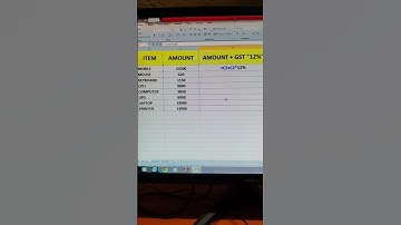 Excel Tricks - Calculate 18% GST amount of data in Excel ! GST calculation in Excel