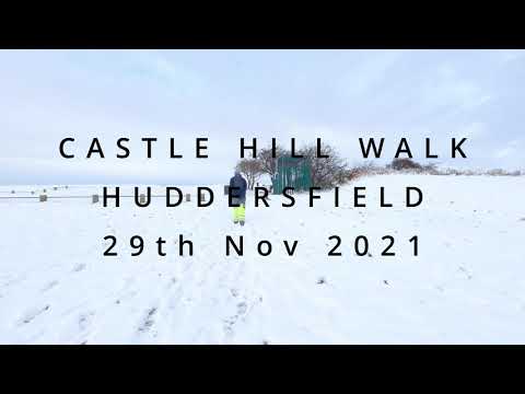 WALKING/HIKING - Castle Hill walk in the snow near Huddersfield, Kirklees, West Yorkshire - GOPRO 9