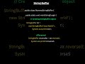 Reverse a String Using String Buffer/ String Builder || Java Program