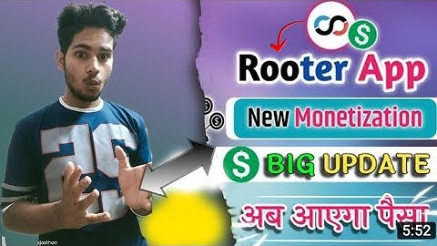 Rooter App Reels Monetization Big Update 2022 😱 !! Rooter app reel Monetization Update !! @Rooter