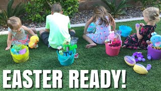 SUPER FUN BACKYARD EASTER EGG HUNT! / SURPRISE EASTER BASKETS!