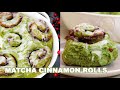Matcha Cinnamon Rolls for Holiday Baking 🍵🍭🎄 Matchabon!