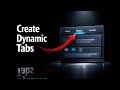 How to Create Dynamic Tab Navigation 