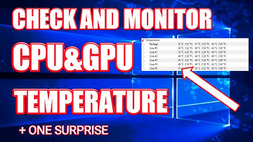 How To Check CPU And GPU Temperature/Easy Way To Monitor Your GPU And CPU Temp/Windows 10