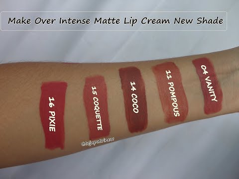 super-new-shade-4-11-14-15-16-review-&-swatches-make-over-intense-matte-lip-cream-terbaik