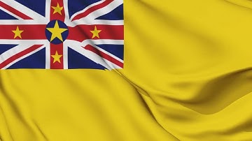 Niue Flag Waving Animation / free 4k stock footage / 3-min loop