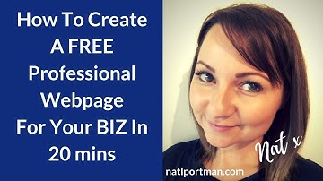 How To Create A FREE Easy Professional Webpage using spark.adobe.com