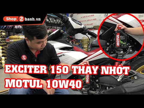 Thay nhớt Exciter 150 bằng Motul 3100 Silver tại | Shop2banh.vn