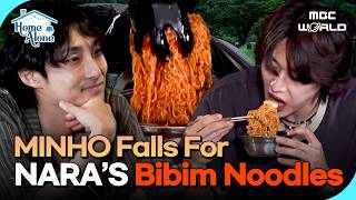[MUKBANG] MINHO & KIAN Devour Bae Naras Bibim Ramyeon After a Run!🍜#Ramyeon #Mukbang