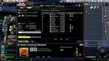 Silent Entropia Universe Crafting- 31 Clicks Simple I Conductors, My Fave!