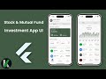 Stock & Mutual Fund Investment App UI in Flutter | Smart Invest | Multi Language