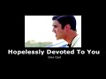 Glee Cast - Hopelessly Devoted To You (slowed   reverb)