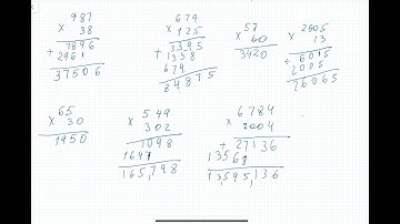 Basic Math:  Appendix B: Multiplication of Whole Numbers
