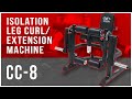 Heavy duty isolation leg curl  extension machine  valor fitness