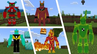 Minecraft Addon Ben 10 Reboot & Alien Omnitrix And Enemies Minecraft Pocket Edition Mcpe