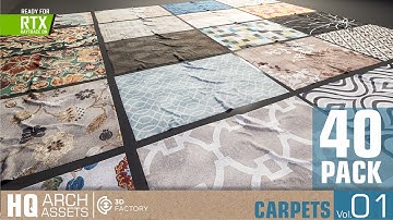 UE4 Carpets HQ Assets Vol. 1