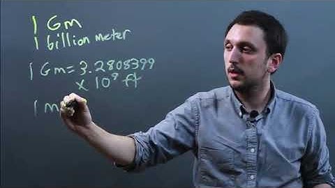 How to Convert Gigameters Into Feet