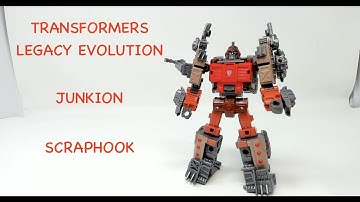UNBOXING AND BLIND TRANSFORMATION OF TRANSFORMERS LEGACY EVOLUTION JUNKION SCRAPHOOK