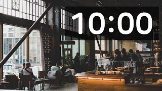 10 Minute Countdown Timer with Relaxing Jazz Music for a Break | 10분 타이머 + 편안한 재즈음악 힐링타임 쉬는 시간 카운트다운 screenshot 5