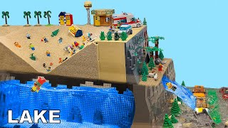 LEGO QUICKSAND  UNDERGROUND LAKE FLOODS the CITY  DISASTER Action MOVIE  ep 65
