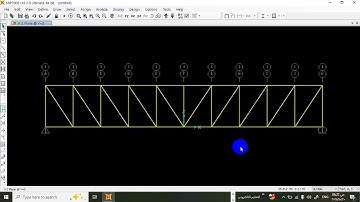 Structural Analysis by Sap2000/Ex3   truss 2D