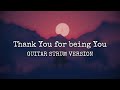 Thank You for being You (Guitar Strum Version)