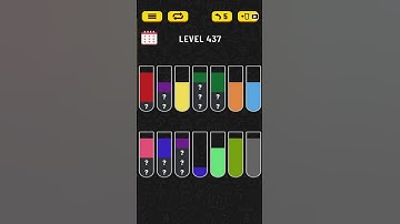 🏅 Water Sort 🧪 LEVEL 437 🧪 #shorts #watersort #puzzle #walkthrough #solution #guia #guiarapida