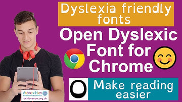 Download and use Open Dyslexic Google Chrome Extension