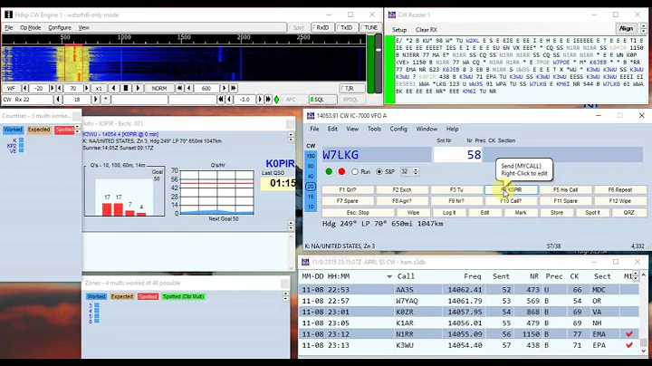N1MM Logger FLDIGI CW Contesting