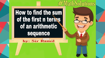 How to find the sum of the first n terms of an arithmetic sequence