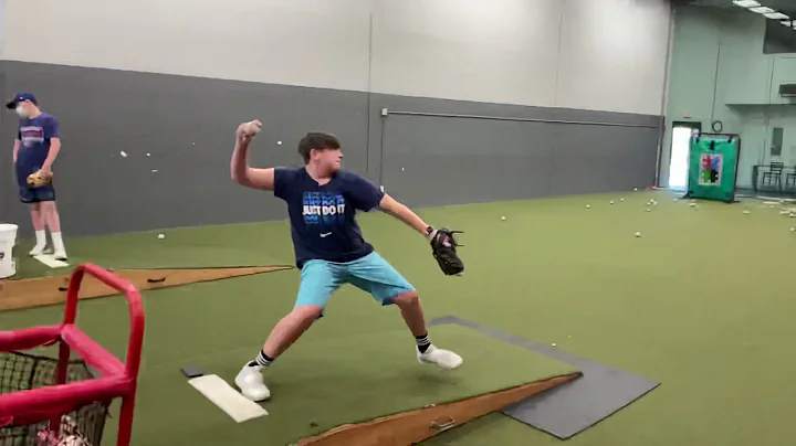 Ethan Vaughn 13 years old working on pitching mechanics 70.8 mph
