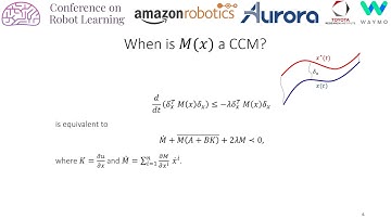 CoRL 2020, Spotlight Talk 347: Learning Certified Control Using Contraction Metric